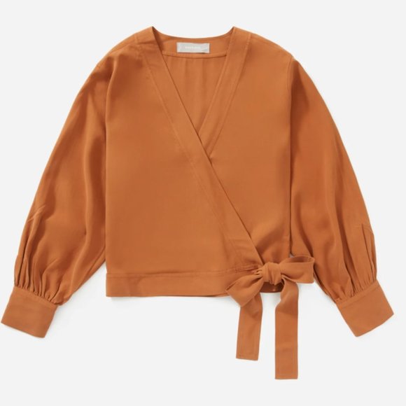 Everlane Tops - NWOT Everlane Silk Washable Silk Wrap Top